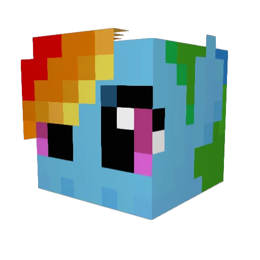 chikennudles Minecraft avatar head, 3D render