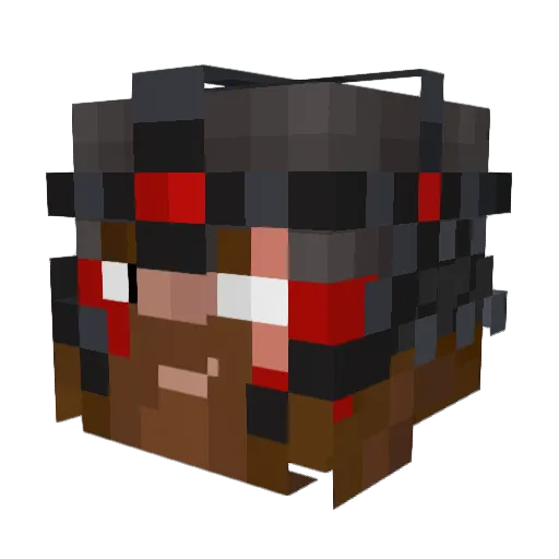 chikenroyal Minecraft avatar head, 3D render