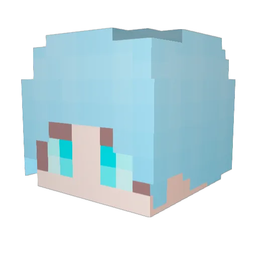 chikin2040 Minecraft avatar head, 3D render