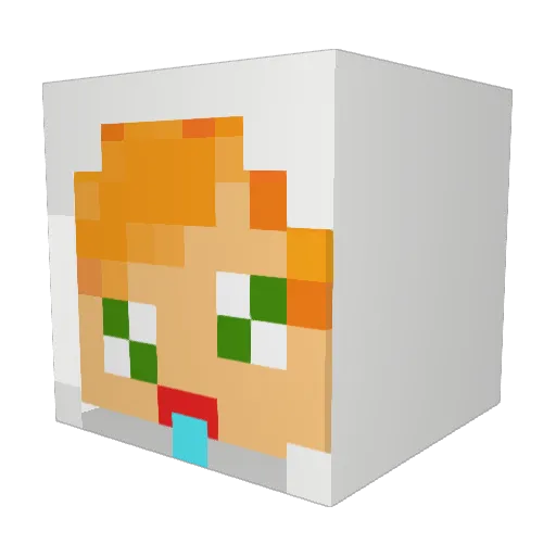 chikin_suupu0210 Minecraft avatar head, 3D render