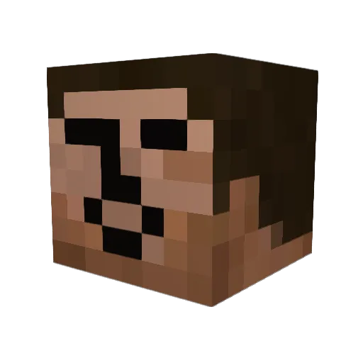 chilam1002 Minecraft avatar head, 3D render