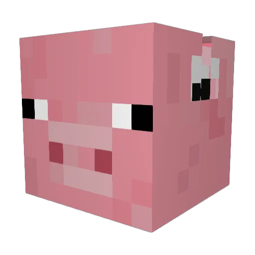 childda1 Minecraft avatar head, 3D render