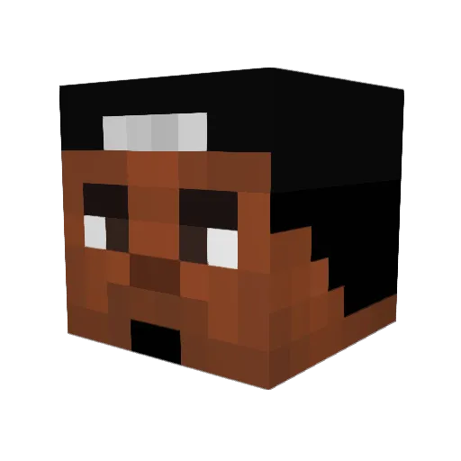childishyo Minecraft avatar head, 3D render