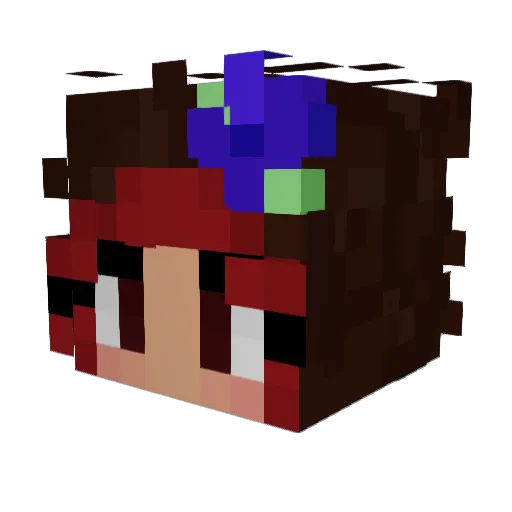 childofg0lf Minecraft avatar head, 3D render