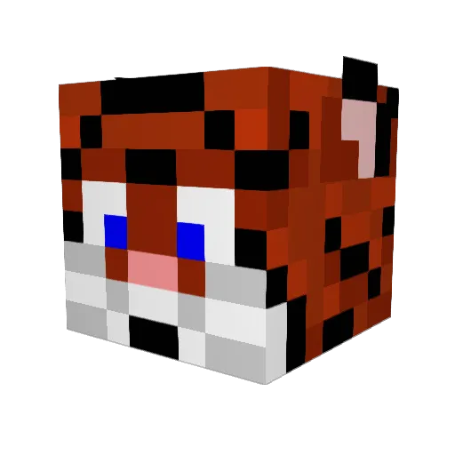 chileshe Minecraft avatar head, 3D render