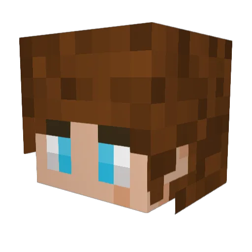 chilfhunter Minecraft avatar head, 3D render