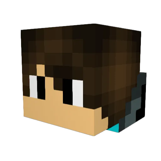 chili1010 Minecraft avatar head, 3D render