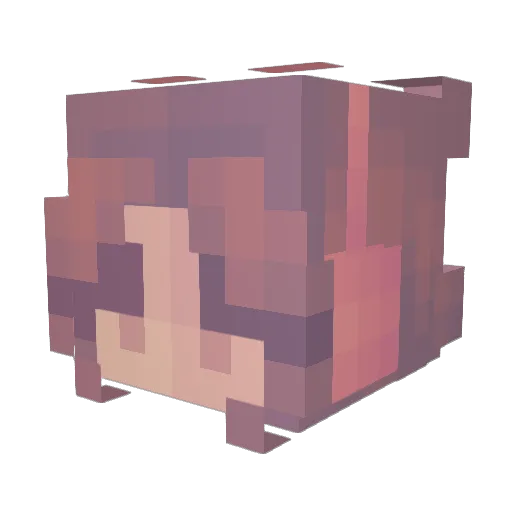 chili_chic Minecraft avatar head, 3D render