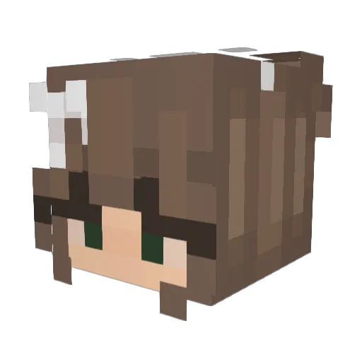 chilipepa Minecraft avatar head, 3D render