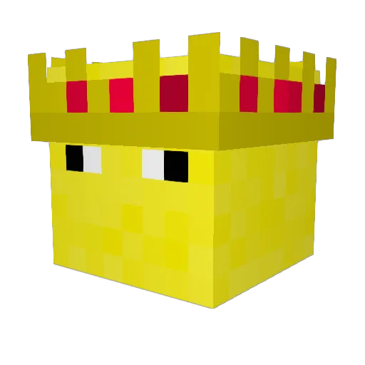 chillTE Minecraft avatar head, 3D render