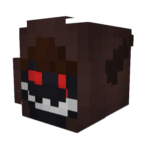chill_face Minecraft avatar head, 3D render