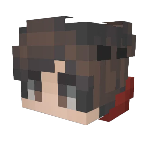 chillbee Minecraft avatar head, 3D render