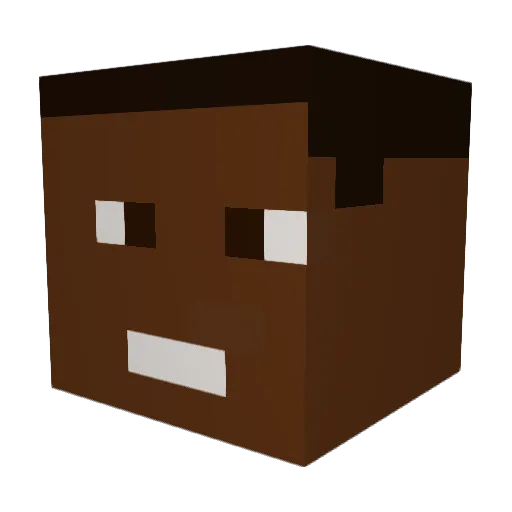 chillcharlesm Minecraft avatar head, 3D render