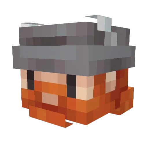 chilled_bean Minecraft avatar head, 3D render