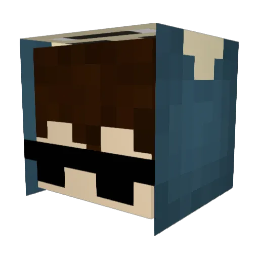 chilleex Minecraft avatar head, 3D render