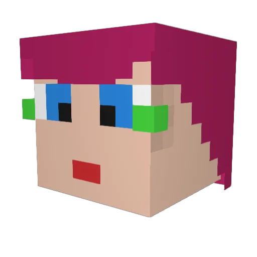 chilliboy0 Minecraft avatar head, 3D render