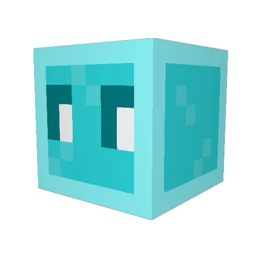 chillice_ Minecraft avatar head, 3D render