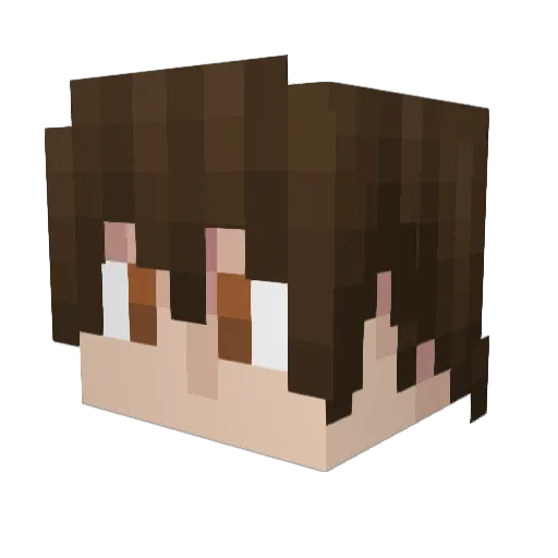 chilligamer Minecraft avatar head, 3D render