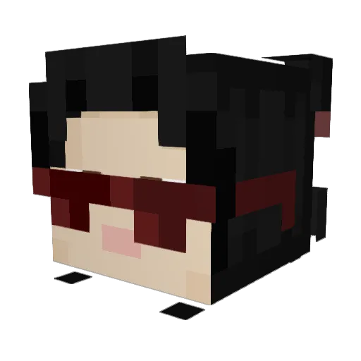 chillodactyl Minecraft avatar head, 3D render