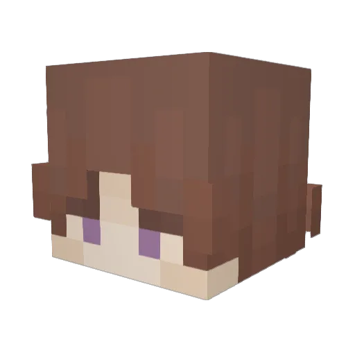chillonkoji Minecraft avatar head, 3D render