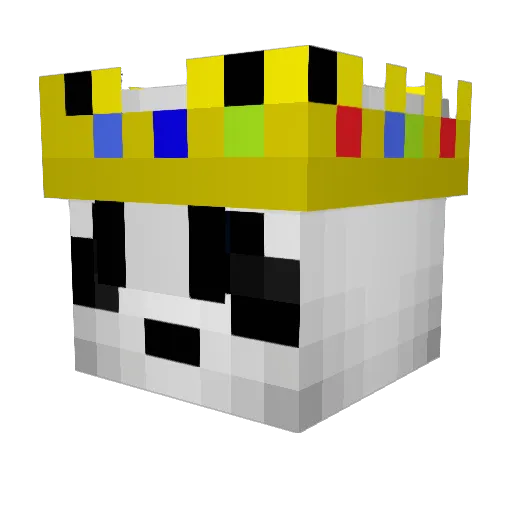 chillpanda33 Minecraft avatar head, 3D render