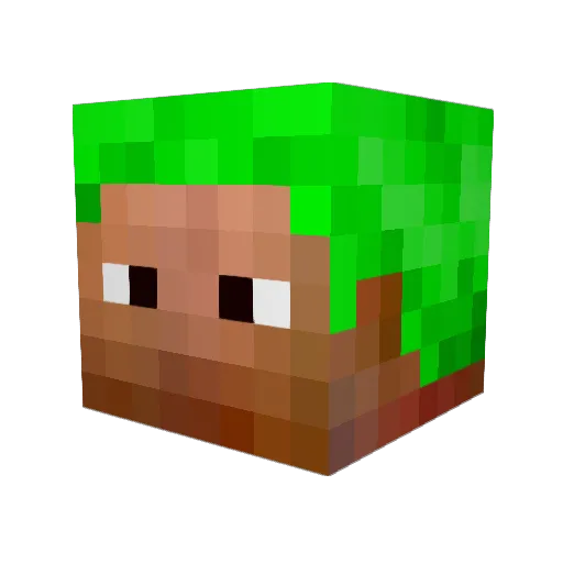 chillpanzee Minecraft avatar head, 3D render