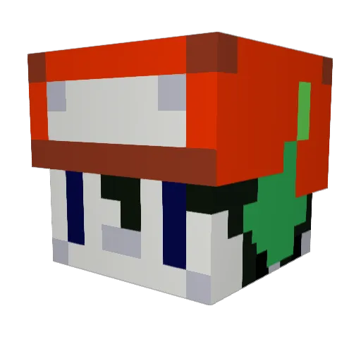 chillycontro Minecraft avatar head, 3D render