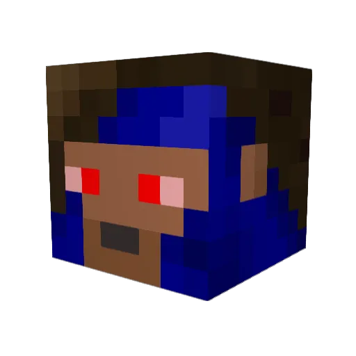 chillyw1lly Minecraft avatar head, 3D render
