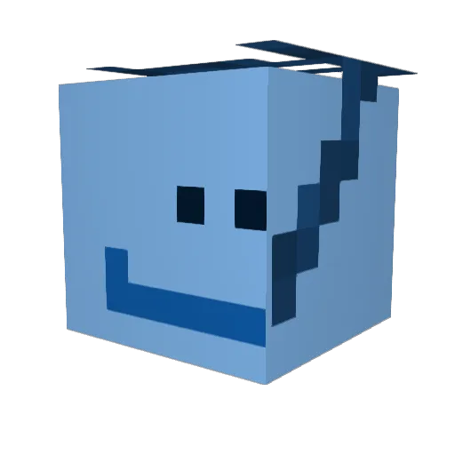 chillywillyG Minecraft avatar head, 3D render