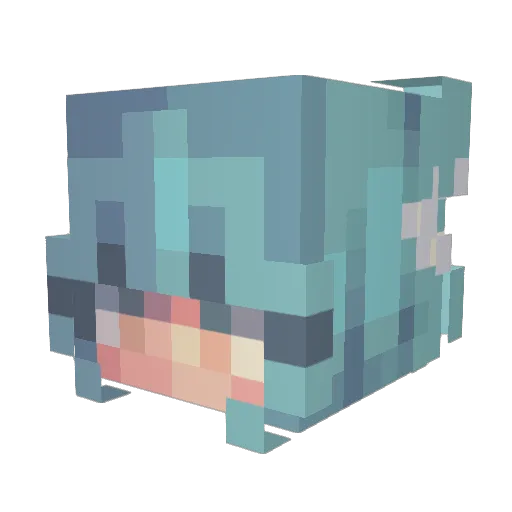 chilux00 Minecraft avatar head, 3D render