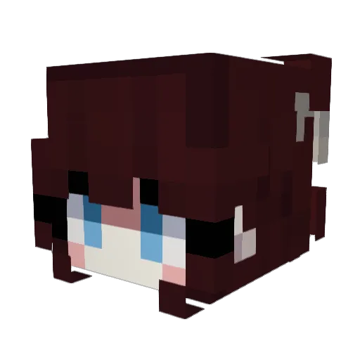 chimecho_ Minecraft avatar head, 3D render