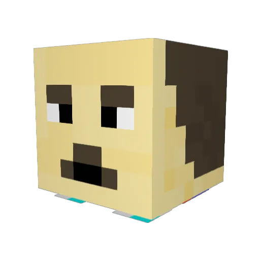 chimeno400 Minecraft avatar head, 3D render