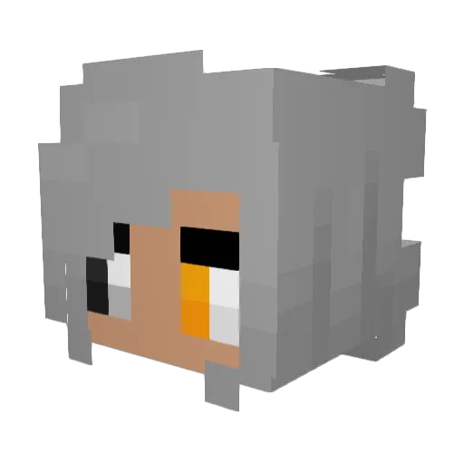chimeraTrigger Minecraft avatar head, 3D render