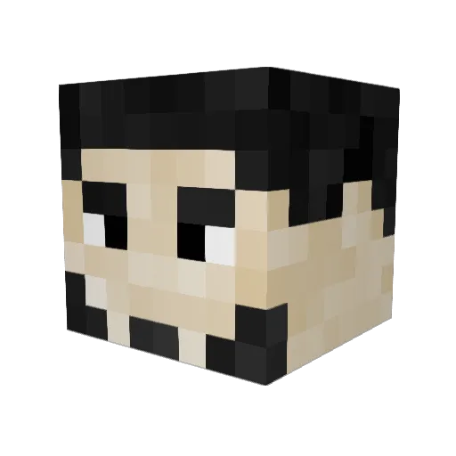 chiminaret Minecraft avatar head, 3D render