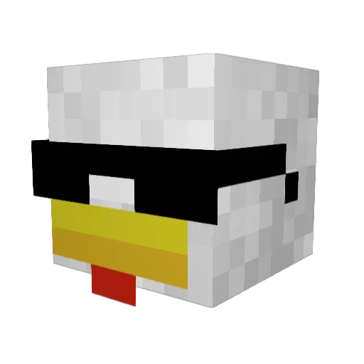 chimken00 Minecraft avatar head, 3D render
