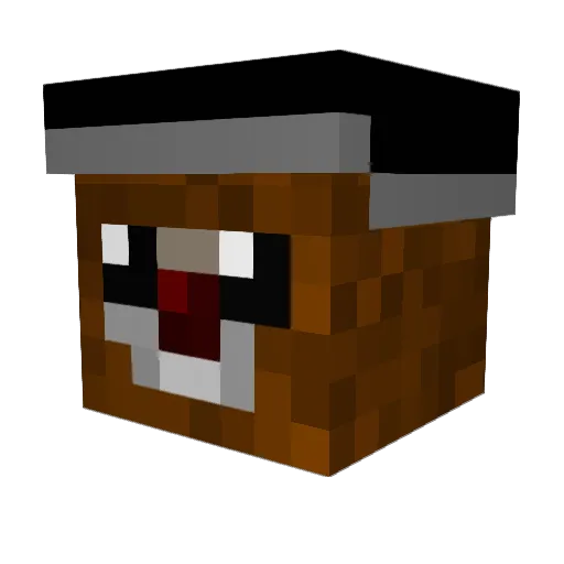 chimp246 Minecraft avatar head, 3D render