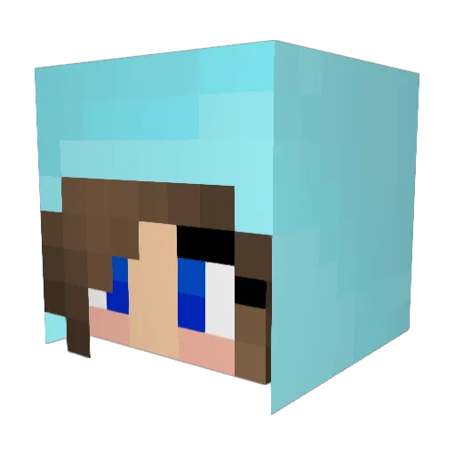 chimp567 Minecraft avatar head, 3D render