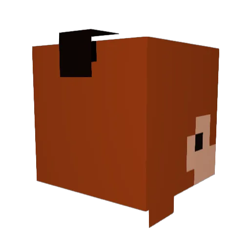 chimpanzamuraipp Minecraft avatar head, 3D render