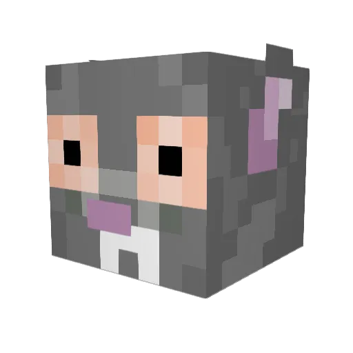 chimpanzee2 Minecraft avatar head, 3D render