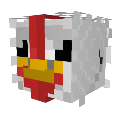 chimpkenbuttbutt Minecraft avatar head, 3D render