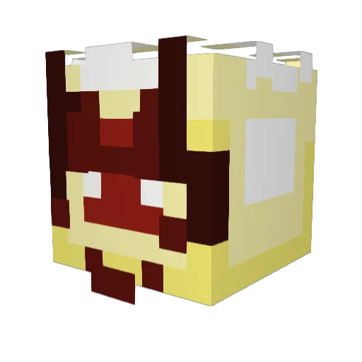 chimppchar Minecraft avatar head, 3D render