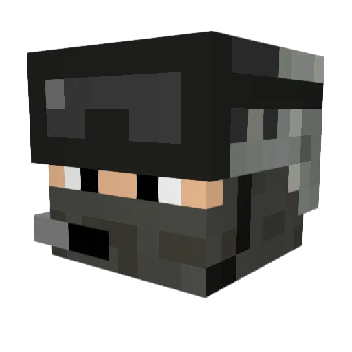 chimps21 Minecraft avatar head, 3D render