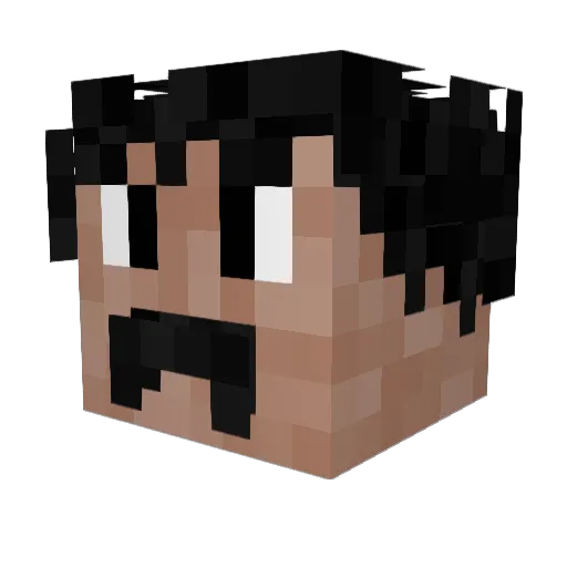 chimu_gb Minecraft avatar head, 3D render