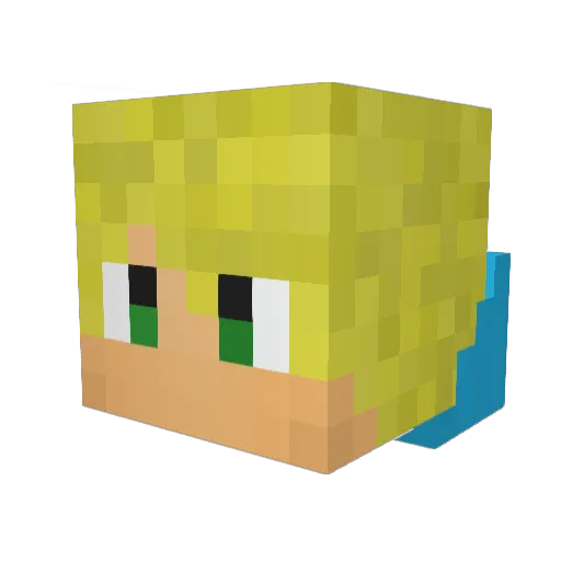 chimwajose_21 Minecraft avatar head, 3D render