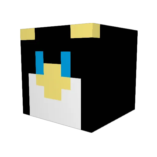 chinasuke Minecraft avatar head, 3D render