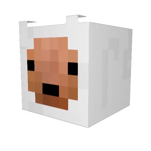 chinchek Minecraft avatar head, 3D render