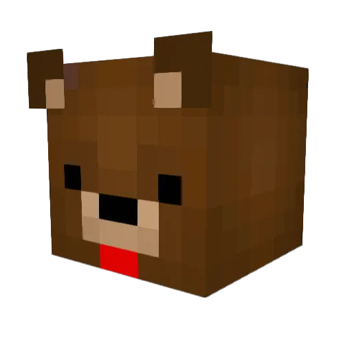 chinesedelivery Minecraft avatar head, 3D render