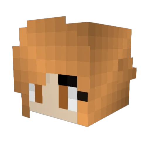 chineseeatdogs Minecraft avatar head, 3D render