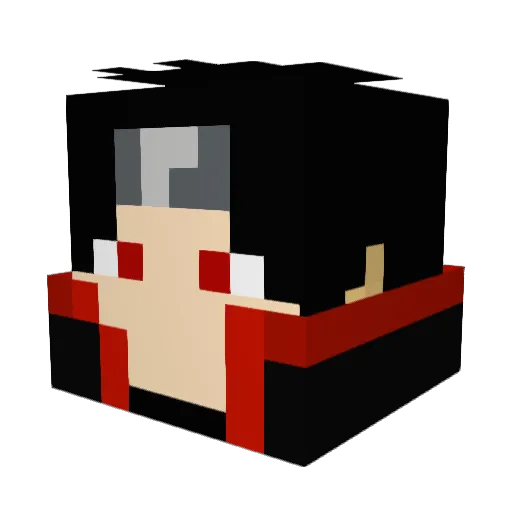 chinglingding Minecraft avatar head, 3D render