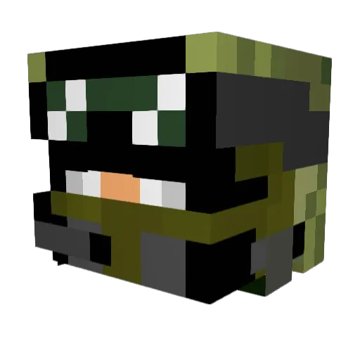 chingxuds Minecraft avatar head, 3D render